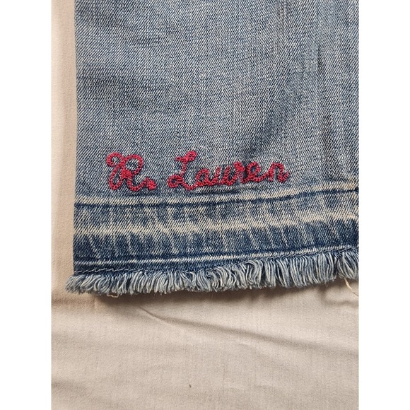 Polo Ralph Lauren Y2K The Chrystie Kick Flare Patchwork Crop 16 Size 16 Girls - Picture 14 of 16